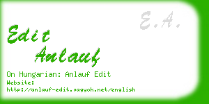 edit anlauf business card